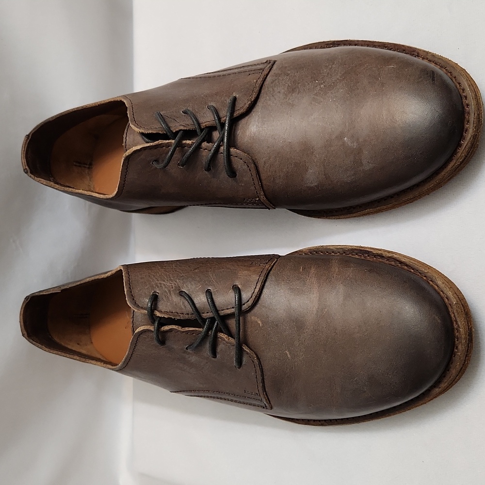 Frye Holden Brown Leather Oxford Shoes (M Size 7.5D)